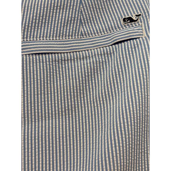 VINEYARD VINES Performance A Line Scalloped Hem Seersucker Golf Skort 8 - Picture 4 of 8